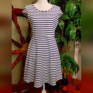 'C' Black and White Sun Dress